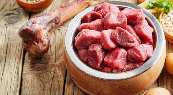 How to prepare raw meat for dogs